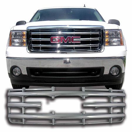 COAST2COAST Overlay, Horizontal Bar Style, 1 Piece, With Emblem Cutout, Chrome Plated, ABS Plastic IWCGI42